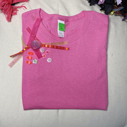 S111     (Pink Cotton Candy)  Tshirt Small